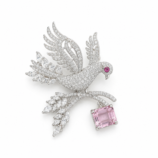 Blush Bird Brooch ✨