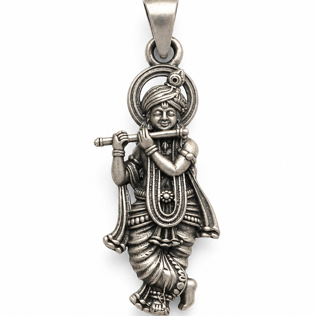 Lord Krishna Pendant VRINDAE ARGENATE