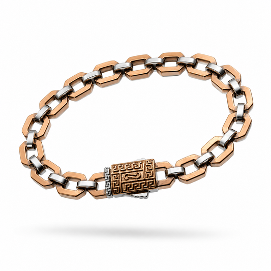 Mens cuban braclet vrindae argantae