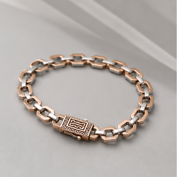 Rose gold chain bracelet 