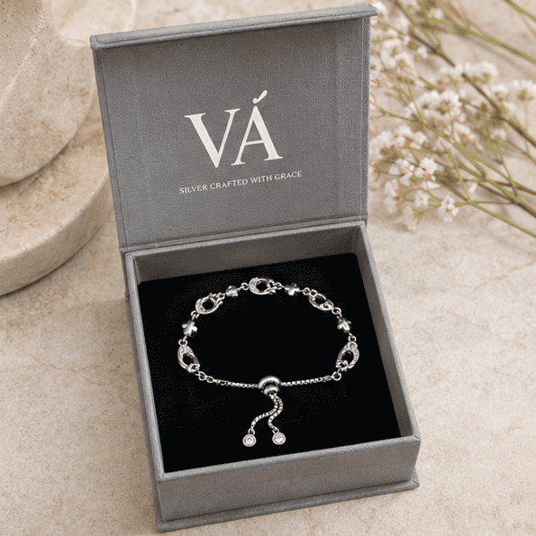 Women’s 925 Sterling Silver Adjustable Bracelet 