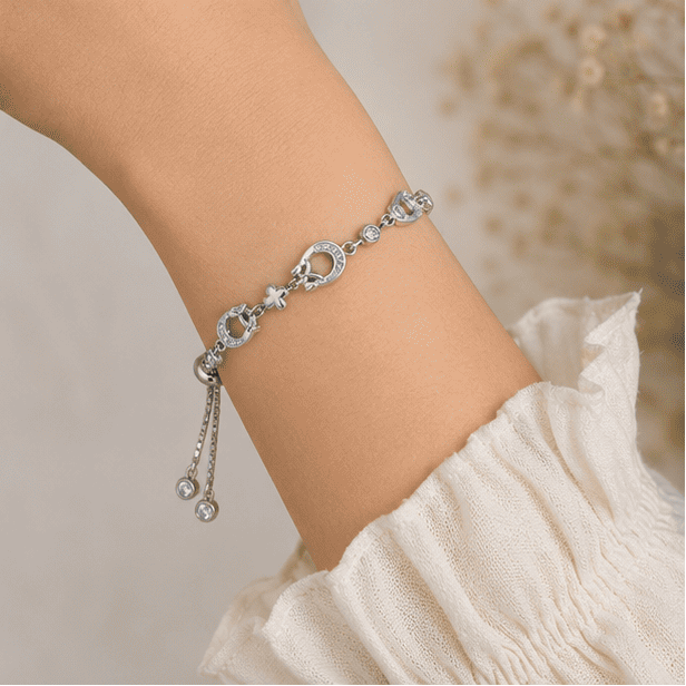 Women’s 925 Sterling Silver Adjustable Bracelet 