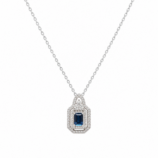 blue sapphire necklace