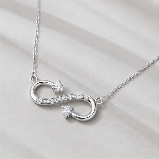 Sterling Silver Infinity Pendant Necklace
