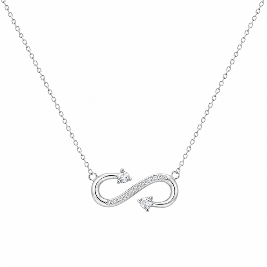 infinity silver pendant