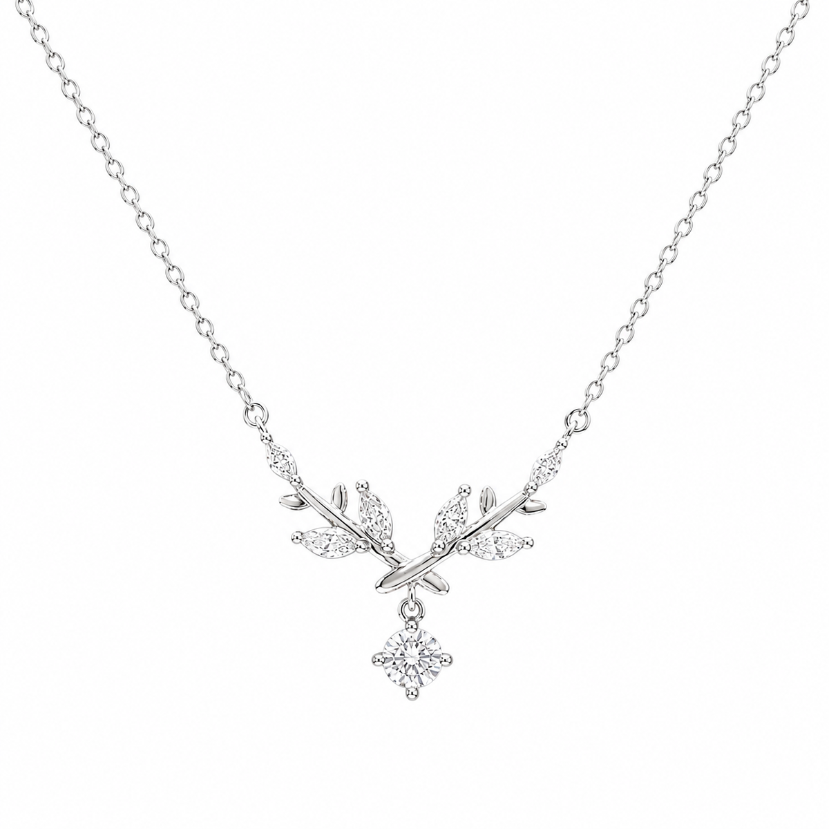 leaf design necklace