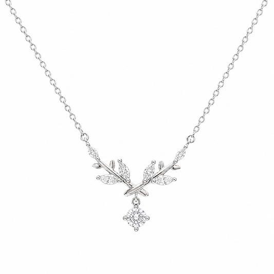 leaf design necklace