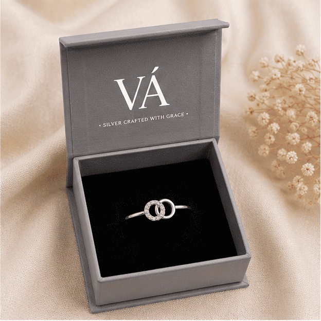 silver ring vrindae